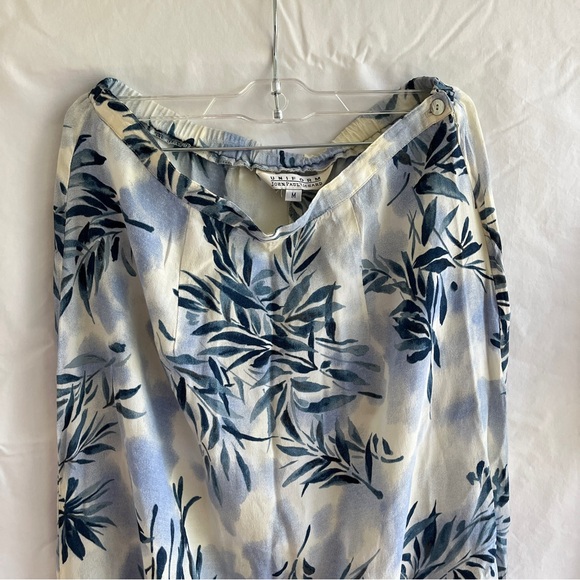 John Paul Richard Uniform skirt set, 100% rayon, tropical print, vintage, Size M - Picture 7 of 11